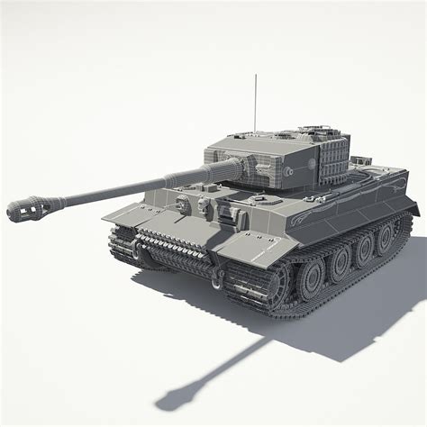 Tiger 1 Tank 3D Model MAX OBJ 3DS FBX | CGTrader.com