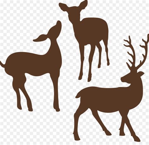 Free Deer Family Silhouette, Download Free Deer Family Silhouette png ...