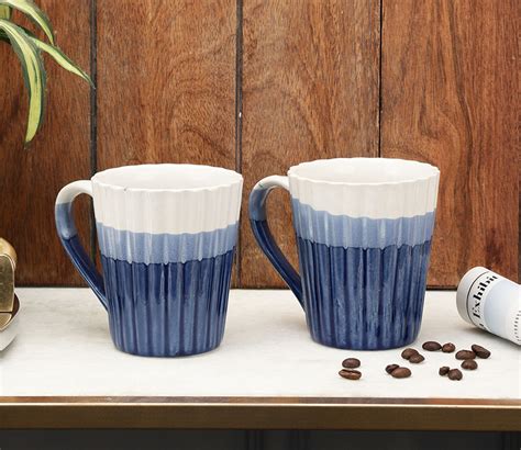 Buy Falak Ceramic Coffee Mugs- Set of 2 Online in India at Best Price ...