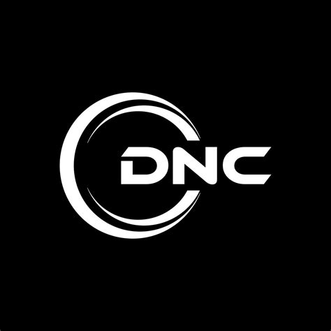 DNC letter logo design in illustration. Vector logo, calligraphy ...