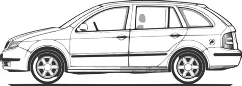 Back View Outline Drawing Sketch Silhouette Car Car Pictures - Cliparts.co