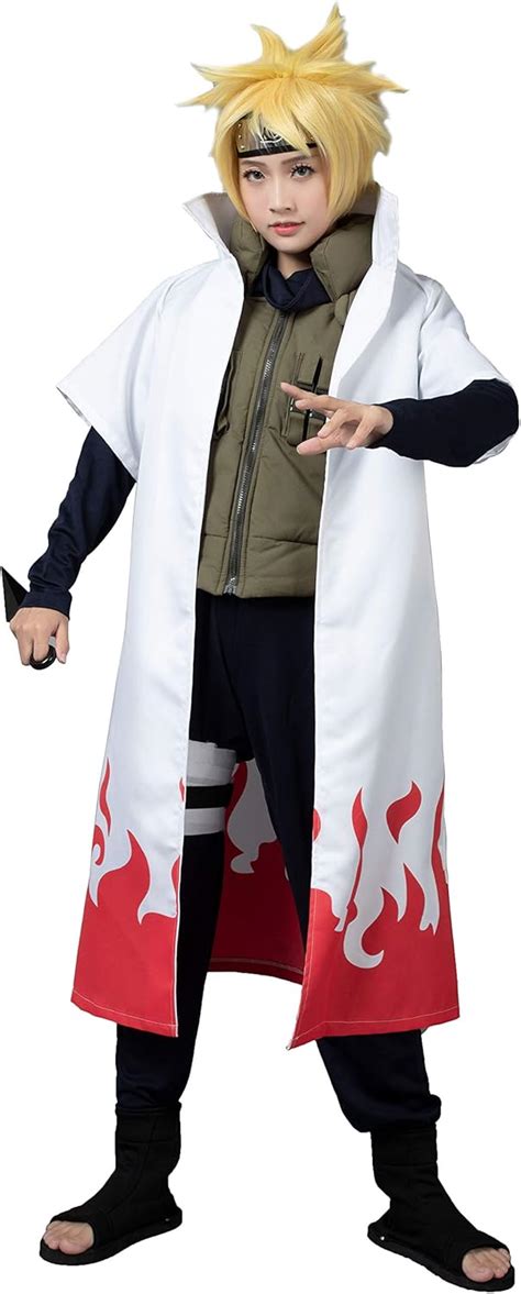 Amazon.com: CosFantasy Namikaze Minato Cosplay Costume Cape mp002567 ...