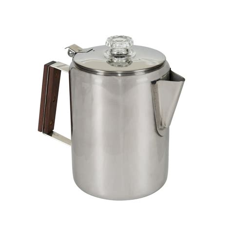 Stansport Stainless Steel Percolator Coffee Pot - 9 Cup - Walmart.com - Walmart.com