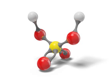 Sulfuric acid molecule h2so4 3D model - TurboSquid 1548437