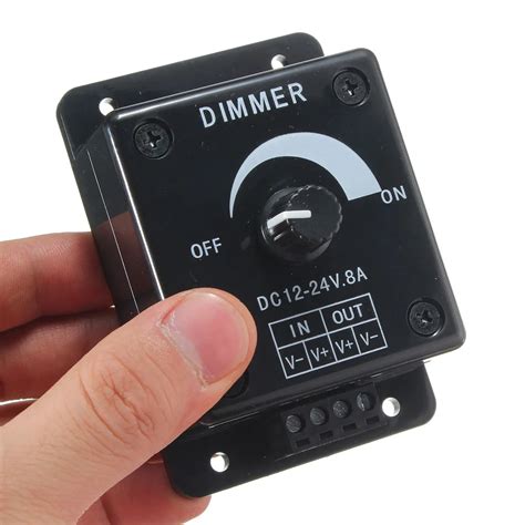 Dimmable LED Light Dimmer Switch Brightness Manual Adjustable Control DC 12V 24V-in Dimmers from ...