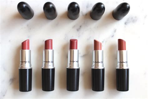 Top 5 MAC Lipsticks-Cosmo, Fast Play, Twig, Blankety, Velvet Teddy
