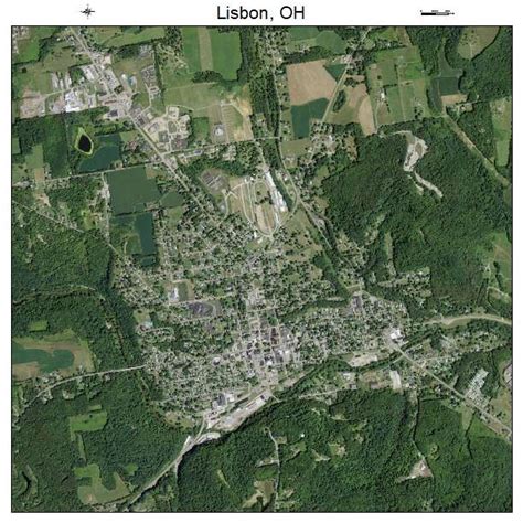 Aerial Photography Map of Lisbon, OH Ohio