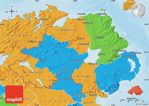 Political Map of Northern Ireland