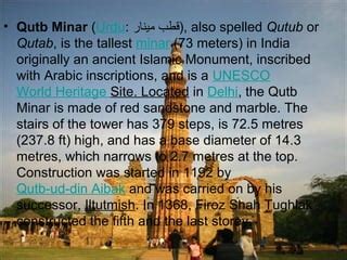 Qutub minar | PPT | Free Download