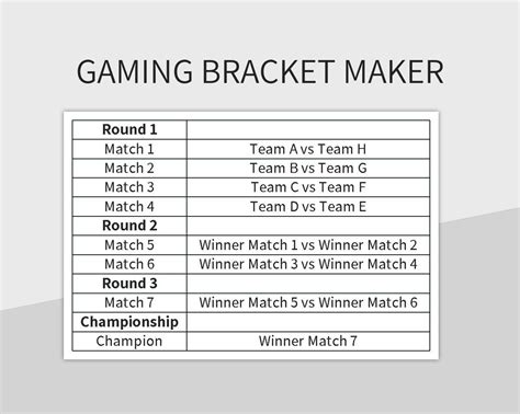 Free Bracket Maker Templates For Google Sheets And Microsoft Excel ...