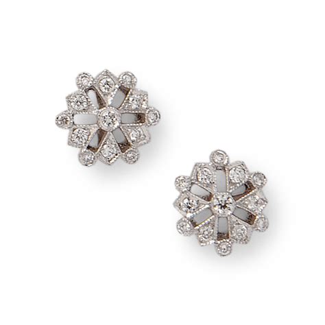 Diamond Cluster Earrings - Howards Jewellers