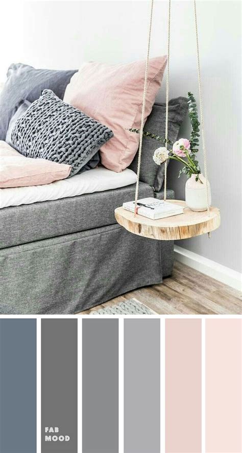 Pink and grey bedroom color palette | Grey bedroom colors, Grey colour scheme bedroom, Bedroom ...