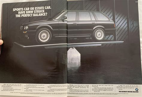 Found a 325i Touring ad in a 1988 interior magazine : r/BMW