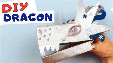 Easy DIY Paper Dragon Puppet TikTok DIY Тик-Ток драконы How to make a ...