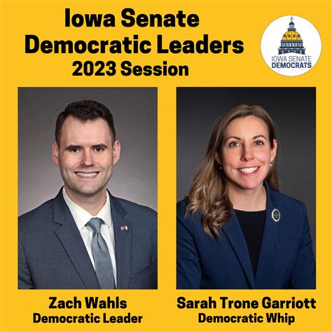 Senate Democrats Select Leadership For 2023-24 Legislative Sessions – Iowa Senate Democrats