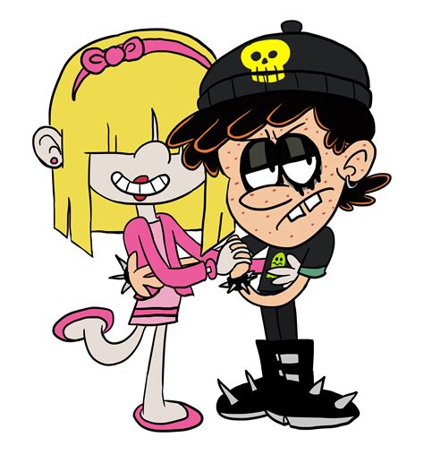 Lucy Loud and Rocky Spokes as their Fake Selves by trashyandnoartist on DeviantArt