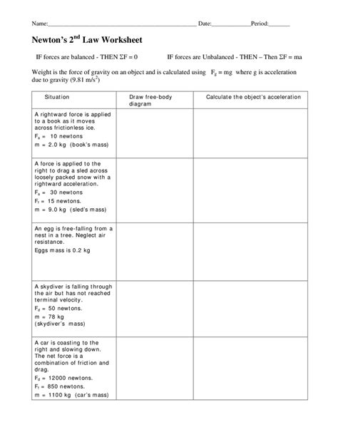 Lesson Applying Newton's Second Law Quantitatively | Newtons second law ...