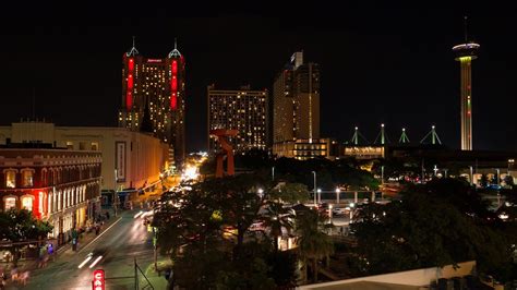 San Antonio Night Skyline 4k Timelapse - YouTube