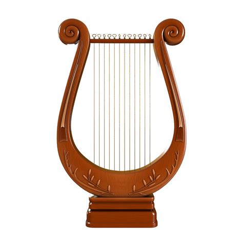 Wooden Lyre 3D | CGTrader