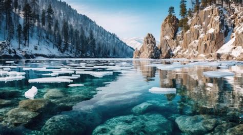 Premium AI Image | lake baikal russia