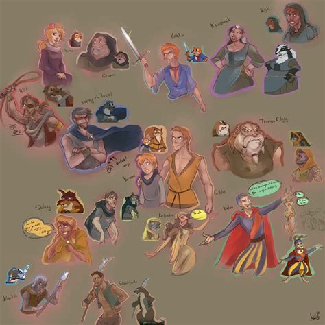 characters from Redwall are humen 2 by WinstonOffbeat1 on DeviantArt