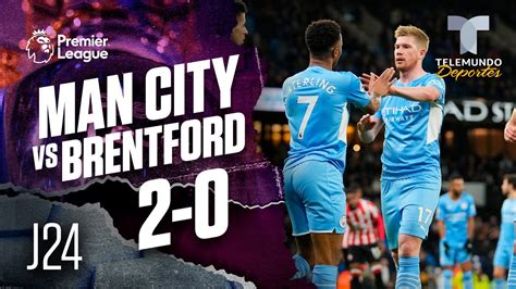 Highlights & Goals | Manchester City vs. Brentford 2-0 | Premier League ...