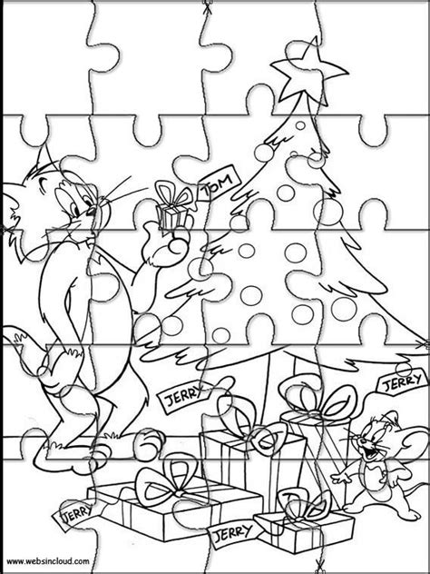 Tom and Jerry 46 Printable jigsaw puzzles to cut out for kids Printable Puzzles, Printable ...
