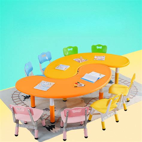 Orange Polymerized Material Novelty Kids Arts Table 1 Piece 2 to 4 Years Indoor Adaptable Table ...