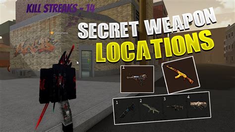 All Secret Weapons in Da Hood Modded Location... - YouTube