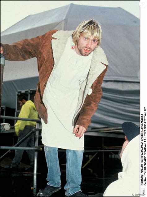 Kurt Cobain au Reading Festival en 1992 - Purepeople