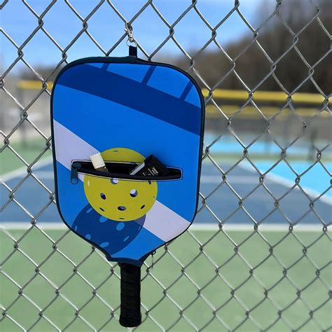 Pickleball Paddle Cover with Storage Shadow Court