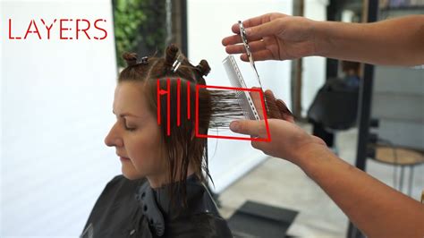 how to: layered haircut tutorial - layered haircut techniques - YouTube