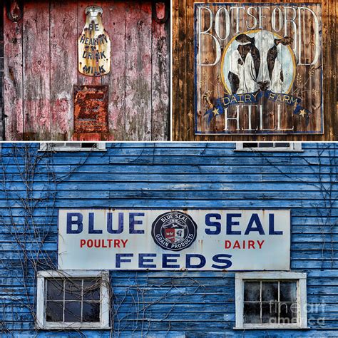 Vintage Farm Signs Photograph by Sabine Jacobs - Fine Art America