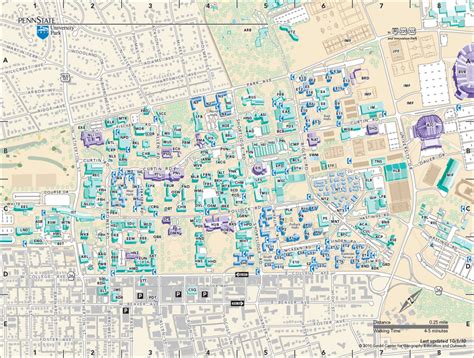 Penn State Building Map - Printable Map