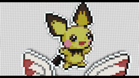 Minecraft Pixel Art Pichu Template