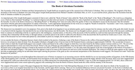 The Book of Abraham Facsimiles