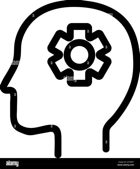 consciousness icon vector. Isolated contour symbol illustration Stock ...