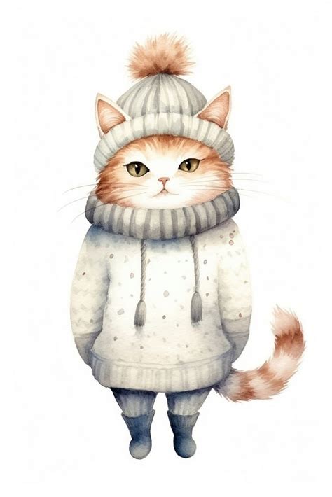 Animal drawing sweater mammal. AI | Free Photo Illustration - rawpixel