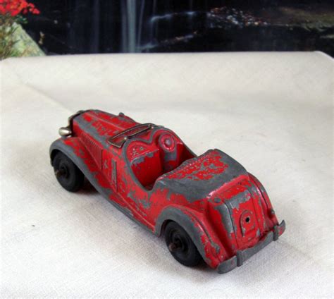 Vintage Hubley Kiddie Toy Diecast Metal Car / MG Roadster