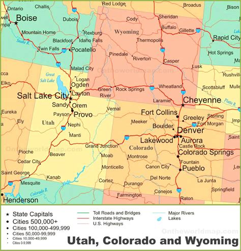 Colorado Map Cities And Towns