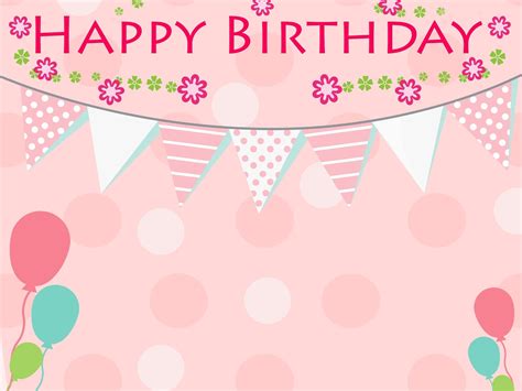 Happy Birthday Background Design Pink - IMAGESEE