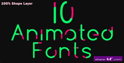 10 Animated Fonts - After Effects Project (Videohive) » free after effects templates | after ...