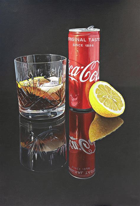 Coke and Lemon Painting by Madeline Parker - Pixels