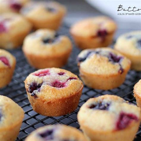 BERRY FRIANDS with Egg Whites, Unsalted Butter, Icing, Almond Meal, Plain Flour, Salt, Frozen ...