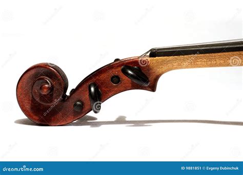 Violin scroll stock image. Image of classic, antique, harmony - 9881851