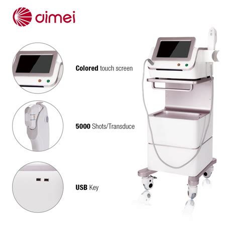 hifu machine with 5 cartridges for wrinkle removal and body slimming