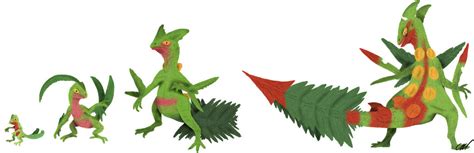 Treecko Evolution by sphenaphinae on DeviantArt