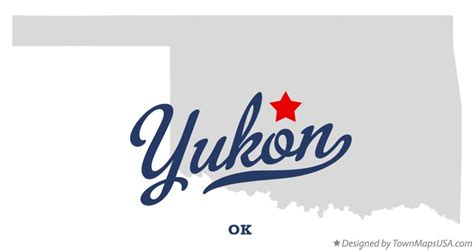 Map of Yukon, OK, Oklahoma