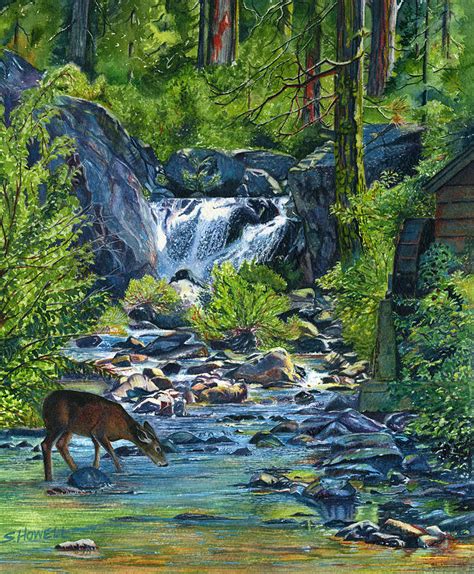 As the Deer Panteth Painting by Sandi Howell - Pixels