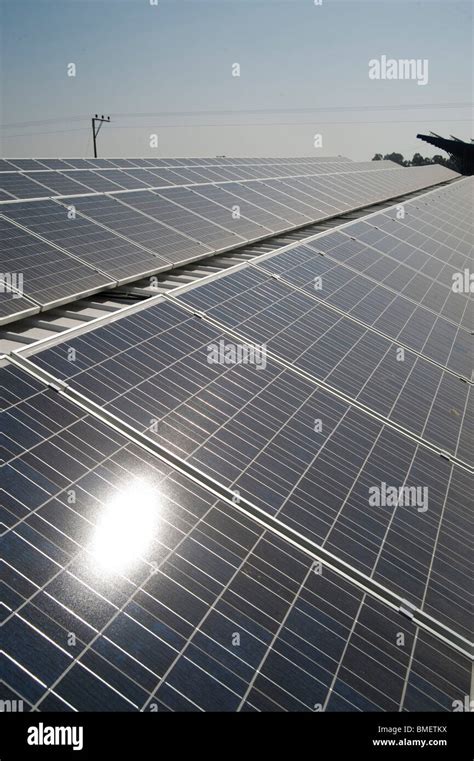 Electricity converting solar panels Stock Photo - Alamy